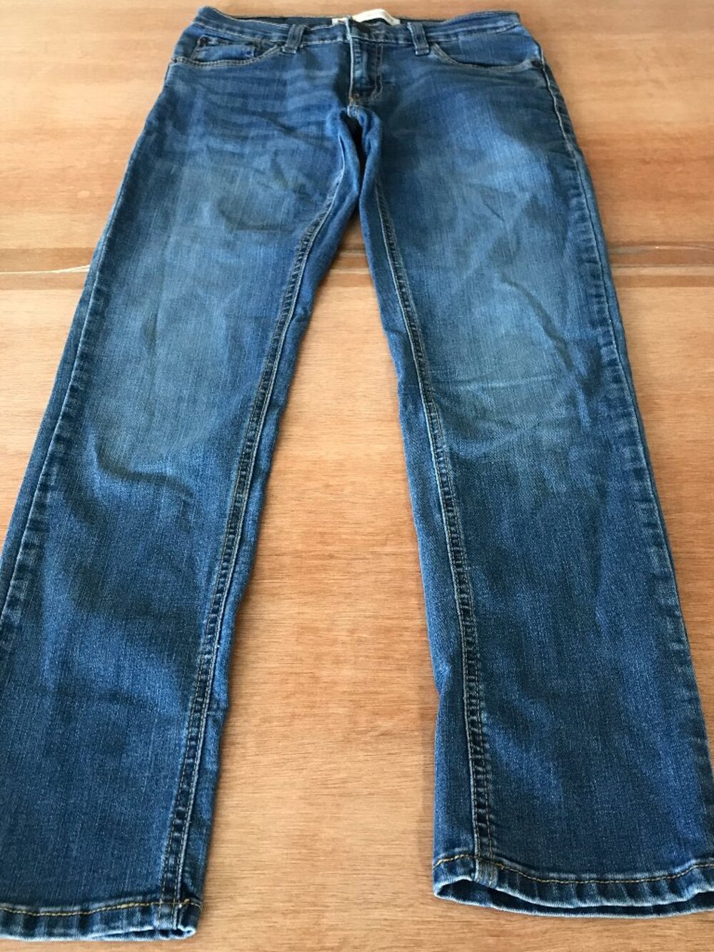 Levi's 511 Performance Slim Jeans Women 14 Blue Mid Rise Dark Wash Sculpting
